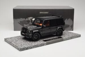 Mercedes Brabus 850 6.0 Widestar G63 W463 Obsidian Black Metallic Minichamps 1:18 107032400 Pressofusione — immagine 6 di 6