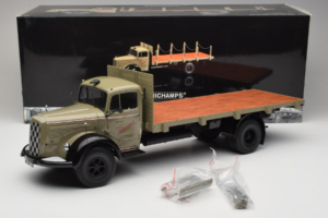 Mercedes L6600 Rungewagen Grigio Nero Minichamps 1:18 109031050 Pressofusione — immagine 8 di 8