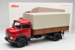 Mercedes L 911 Rosso Schuco 1:18 450016400 Pressofusione — immagine 8 di 8