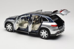 Mercedes Maybach EQS 680 V297 Blu NZG 1:18 1060/23 Pressofusione — immagine 5 di 8
