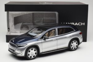 Mercedes Maybach EQS 680 V297 Blu NZG 1:18 1060/23 Pressofusione — immagine 8 di 8
