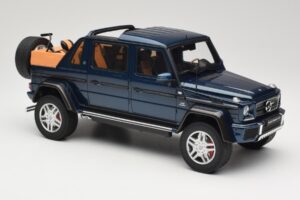 Mercedes Maybach G650 Landaulet Blu Scuro GT Spirit 1:18 GT174 Resina — immagine 4 di 6