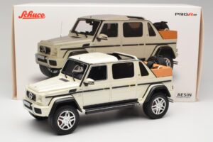 Mercedes Maybach G650 Landaulet W463 Bianco Schuco 1:18 450017800 Pressofusione — immagine 6 di 6