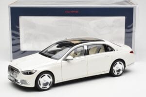 Mercedes Maybach S680 4Matic X223 Diamond Bianco Norev 1:18 183918 Pressofusione — immagine 8 di 8