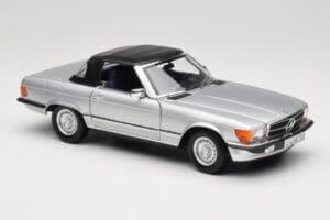 Mercedes R107 380 SL Argento Norev 1:18 183725 Pressofusione — immagine 6 di 8