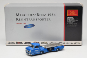 Mercedes Renntransporter Blue Wonder CMC 1:43 M-036K Pressofusione — immagine 8 di 8