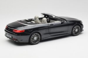 Mercedes S-Class Cabriolet A217 Magnetite Nero Metallizzato Norev 1:18 B66960354 Pressofusione — immagine 3 di 8