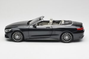 Mercedes S-Class Cabriolet A217 Magnetite Nero Metallizzato Norev 1:18 B66960354 Pressofusione — immagine 4 di 8