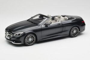Mercedes S-Class Cabriolet A217 Magnetite Nero Metallizzato Norev 1:18 B66960354 Pressofusione