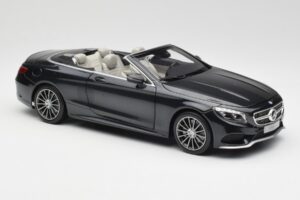 Mercedes S-Class Cabriolet A217 Magnetite Nero Metallizzato Norev 1:18 B66960354 Pressofusione — immagine 6 di 8