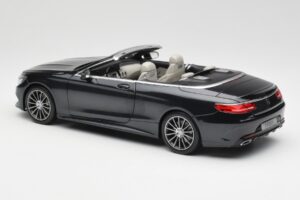 Mercedes S-Class Cabriolet A217 Magnetite Nero Metallizzato Norev 1:18 B66960354 Pressofusione — immagine 7 di 8