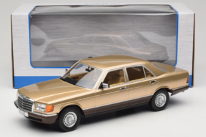 Mercedes S-Class W126 Metallic Beige MCG 1:18 MCG18548 Pressofusione — immagine 6 di 6