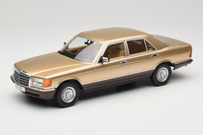 Mercedes S-Class W126 Metallic Beige MCG 1:18 MCG18548 Pressofusione
