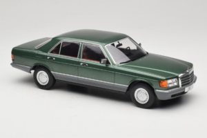 Mercedes S-Class W126 Metallic Green MCG 1:18 MCG18549 Pressofusione — immagine 4 di 6