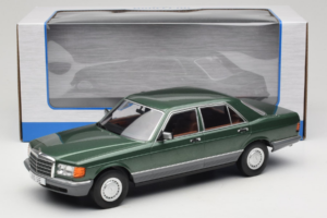 Mercedes S-Class W126 Metallic Green MCG 1:18 MCG18549 Pressofusione — immagine 6 di 6