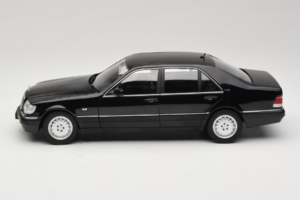 Mercedes S-Class W140 S600 Obsidian Black Metallic Norev 1:18 183045 Pressofusione — immagine 4 di 8
