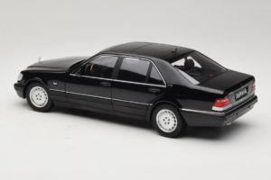 Mercedes S-Class W140 S600 Obsidian Black Metallic Norev 1:18 183045 Pressofusione — immagine 7 di 8