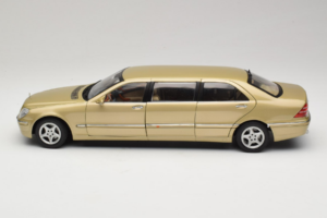 Mercedes S-Class W220 Pullman Gold Metallic Sun Star 1:18 4113 Pressofusione — immagine 4 di 8