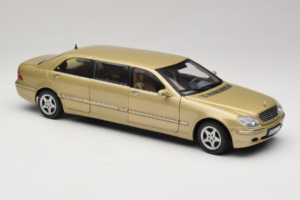 Mercedes S-Class W220 Pullman Gold Metallic Sun Star 1:18 4113 Pressofusione — immagine 6 di 8