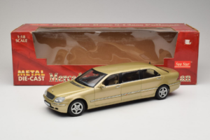 Mercedes S-Class W220 Pullman Gold Metallic Sun Star 1:18 4113 Pressofusione — immagine 8 di 8