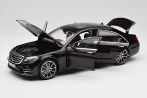 Mercedes S-Class W222 AMG Line Ruby Nero Metallic Norev 1:18 183483 Pressofusione — immagine 2 di 8