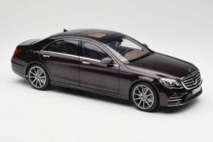 Mercedes S-Class W222 AMG Line Ruby Nero Metallic Norev 1:18 183483 Pressofusione — immagine 6 di 8