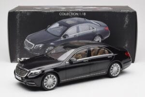 Mercedes S-Class W222 Nero Metallic Norev 1:18 183480 Pressofusione — immagine 8 di 8