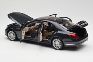 Mercedes S-Class W222 Blu Antracite Metallic Norev 1:18 B66960157 Pressofusione — immagine 5 di 8
