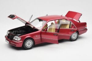 Mercedes S500 W140 Rosso Metallic Norev 1:18 183579 Pressofusione — immagine 2 di 8