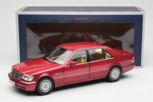 Mercedes S500 W140 Rosso Metallic Norev 1:18 183579 Pressofusione — immagine 8 di 8