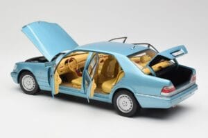 Mercedes S500 W140 Turchese Metallizzato Norev 1:18 183561 Pressofusione — immagine 5 di 8