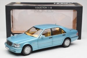Mercedes S500 W140 Turchese Metallizzato Norev 1:18 183561 Pressofusione — immagine 8 di 8