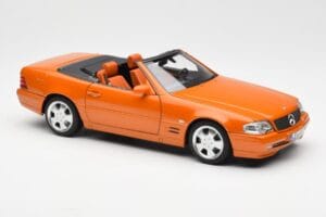 Mercedes SL 500 R129 Arancione Metallic Norev 1:18 183752 Pressofusione — immagine 6 di 8