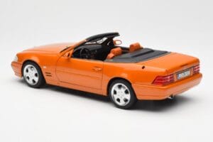 Mercedes SL 500 R129 Arancione Metallic Norev 1:18 183752 Pressofusione — immagine 7 di 8