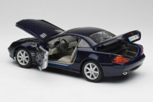 Mercedes SL 500 R230 Blu Maisto 1:18 B66962126 Pressofusione — immagine 5 di 8