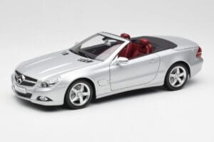 Mercedes SL 500 R230 Cabriolet Iridium Argento Minichamps 1:18 B66962388 Pressofusione