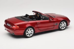 Mercedes SL 500 R230 Red Metallic Edizione Limitata Norev 1:18 183841 Pressofusione — immagine 3 di 8