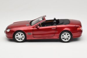 Mercedes SL 500 R230 Red Metallic Edizione Limitata Norev 1:18 183841 Pressofusione — immagine 4 di 8
