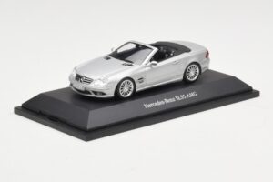 Mercedes SL 55 AMG R230 Argento Minichamps 1:43 B66962347 Pressofusione — immagine 2 di 4