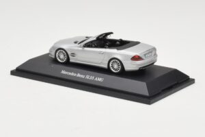 Mercedes SL 55 AMG R230 Argento Minichamps 1:43 B66962347 Pressofusione — immagine 3 di 4