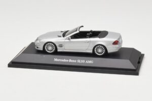 Mercedes SL 55 AMG R230 Argento Minichamps 1:43 B66962347 Pressofusione