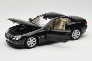 Mercedes SL R129 Nero Minichamps 1:18 B66962171 Pressofusione — immagine 3 di 11