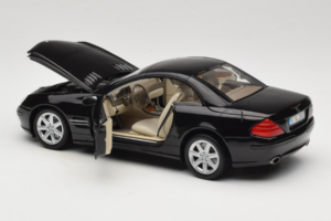 Mercedes SL R129 Nero Minichamps 1:18 B66962171 Pressofusione — immagine 10 di 11