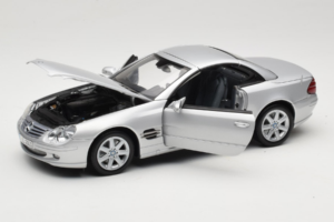 Mercedes SL R129 Argento Minichamps 1:18 B66962133 Pressofusione — immagine 3 di 10