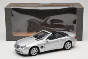 Mercedes SL R129 Argento Minichamps 1:18 B66962133 Pressofusione — immagine 10 di 10