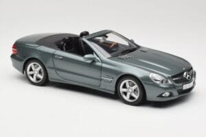 Mercedes SL R230 Amiant Green Minichamps 1:18 B66962389 Pressofusione — immagine 6 di 8