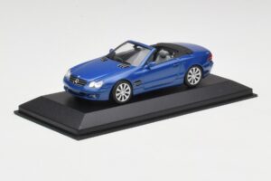 Mercedes SL R230 Tanzanite Blu Minichamps 1:43 B66962250 Pressofusione — immagine 2 di 4