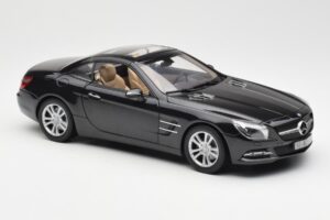 Mercedes SL R231 Magnetite Nero Metallizzato Norev 1:18 B66960107 Pressofusione — immagine 7 di 9