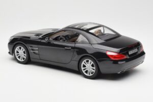 Mercedes SL R231 Magnetite Nero Metallizzato Norev 1:18 B66960107 Pressofusione — immagine 8 di 9