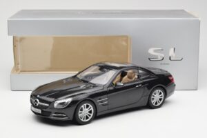 Mercedes SL R231 Magnetite Nero Metallizzato Norev 1:18 B66960107 Pressofusione — immagine 9 di 9